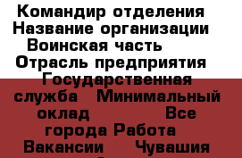 Командир отделения › Название организации ­ Воинская часть 6681 › Отрасль предприятия ­ Государственная служба › Минимальный оклад ­ 28 000 - Все города Работа » Вакансии   . Чувашия респ.,Алатырь г.